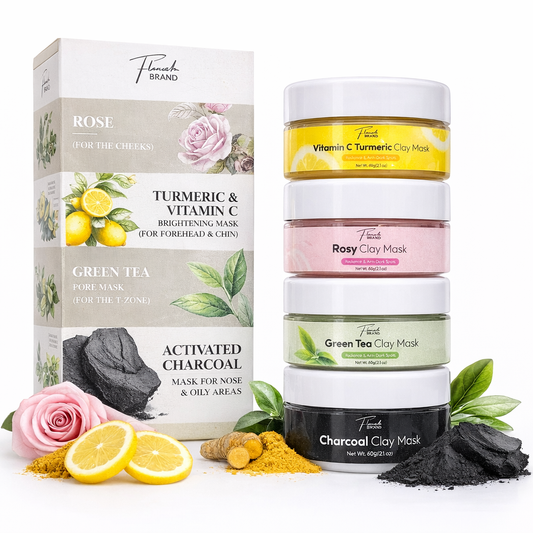 Masque Symphony – Coffret 4 Masques à l’Argile | Routine Complète Visage